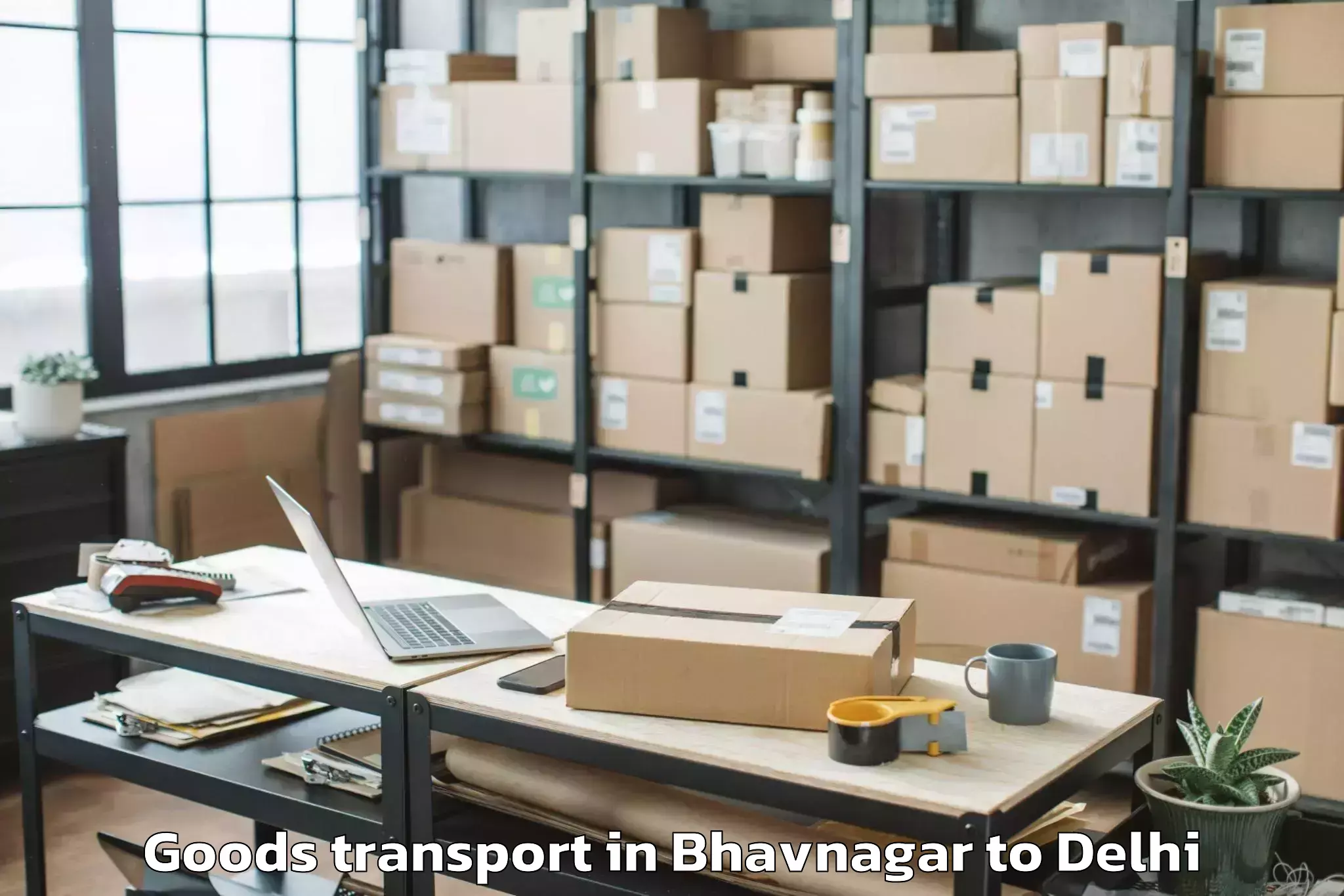 Affordable Bhavnagar to Seema Puri Goods Transport